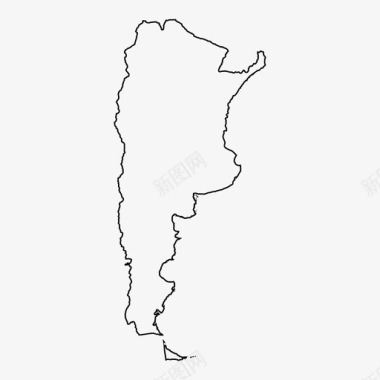 阿根廷地图美洲南部图标图标