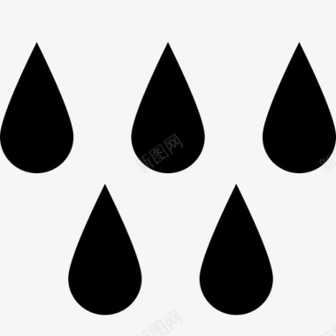 雨滴素材雨滴秋天雨图标图标