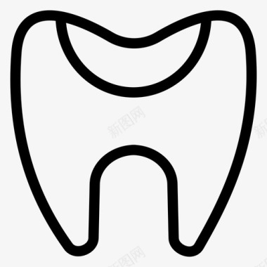损坏蛀牙牙齿图标图标