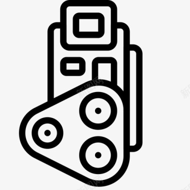 韩国复古照相机手持式录音机图标图标