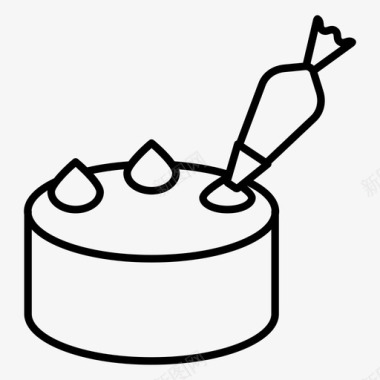 蛋糕装饰烘焙烹饪图标图标