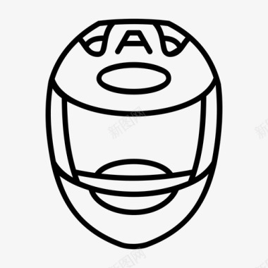防护摩托车头盔防护赛车头盔图标图标