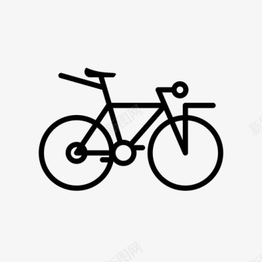 自行车固定自行车公路自行车城镇自行车图标图标