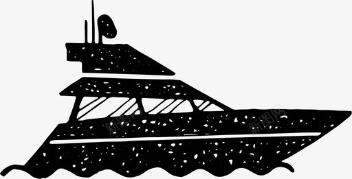 摩托艇豪华游艇游艇图标图标