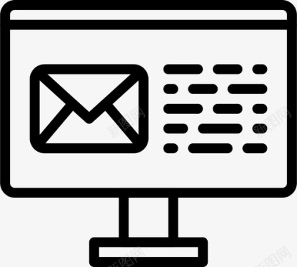 计算机网络电子邮件计算机信封图标图标