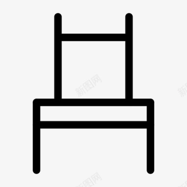 椅子座椅房地产和家具系列图标图标