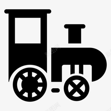 火车玩具运输图标图标