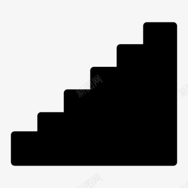 楼梯爬台阶图标图标
