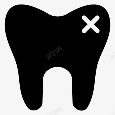 健康牙科填充图标图标