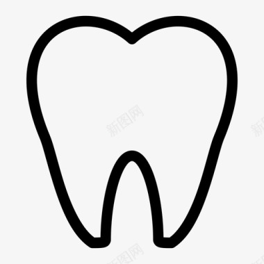 牙根牙齿牙医磨牙图标图标