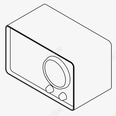 电台收音师收音机音乐调谐器电台图标图标