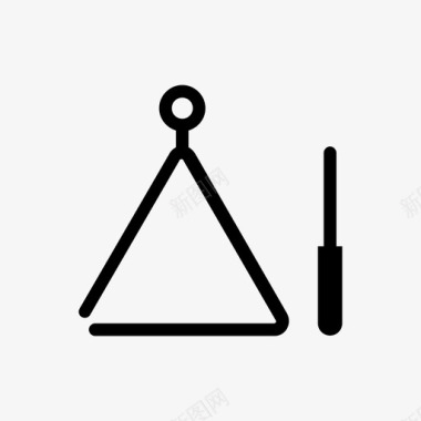 三角形乐器音乐图标图标
