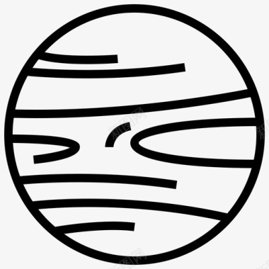 行星太空恒星图标图标