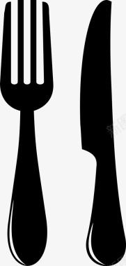 餐厅食物叉子图标图标