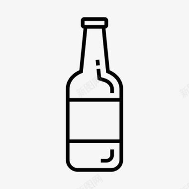酒啤酒瓶酒精饮料图标图标