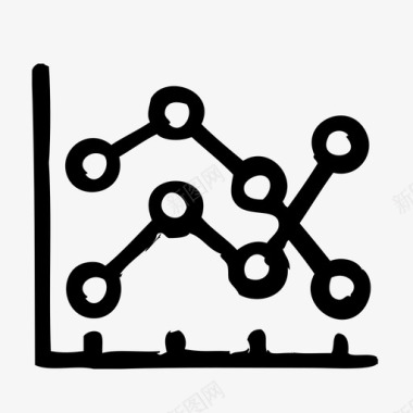 搜索引擎优化全折线图代理营销图标图标