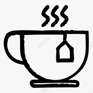 茶杯早晨素描2图标图标