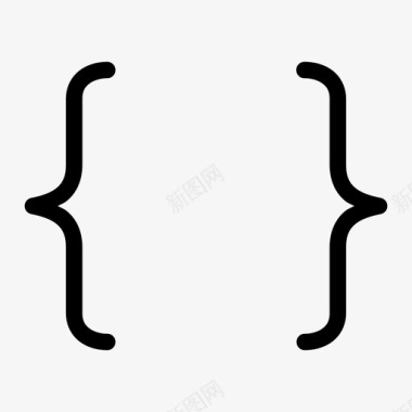 电视3D括号括号代码脚本图标图标