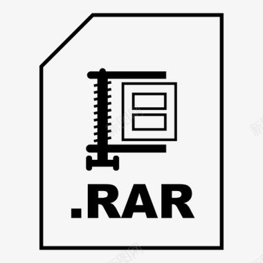 压缩rar归档压缩图标图标