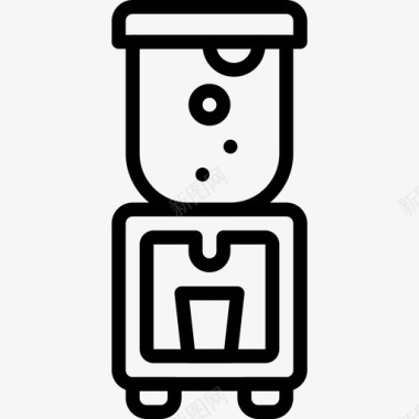 办公饮水机冷却器饮料图标图标