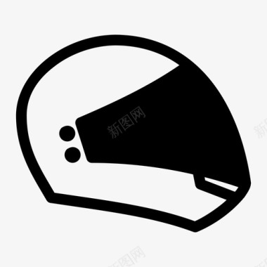 赛车手头盔头盔自行车头盔头饰图标图标