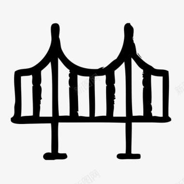桥梁桩基桥梁建筑师建筑图标图标