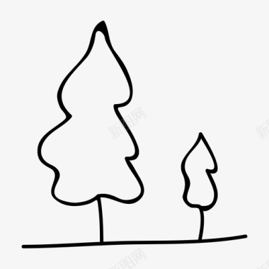 自然乐园树木森林自然图标图标