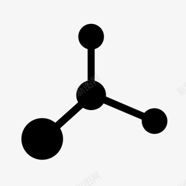 离子分子分子科学原子图标图标