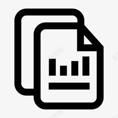 资产负债表文档分类帐图标图标