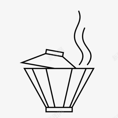 热茶碗瓷器图标图标