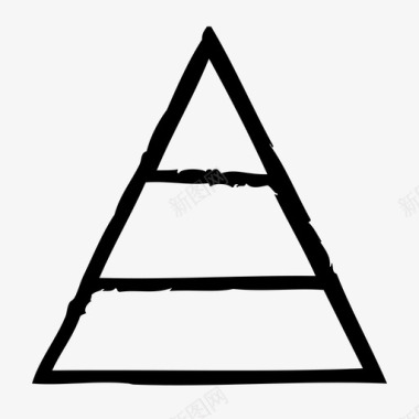 金字塔条形图图表图标图标