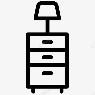 床头柜橱柜内部图标图标