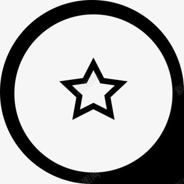 星星圆圈圆圈里的图标图标