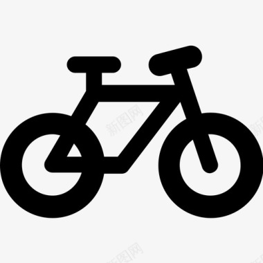 自行车交通工具科技符号集图标图标