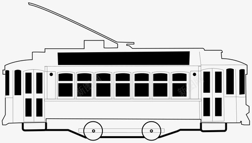 电车缆车火车图标图标