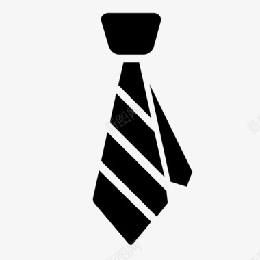 销售员领带商务行政图标图标
