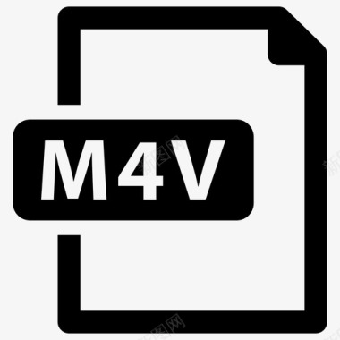 WAV文件格式m4v文件扩展名格式图标图标