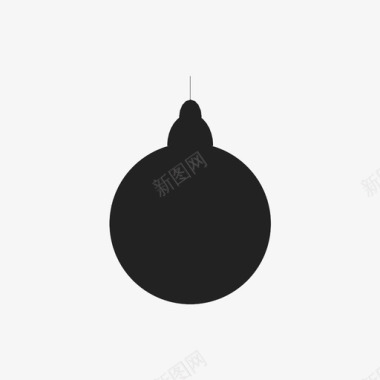 圣诞饰品球圆形图标图标