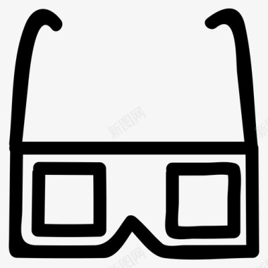 3d眼镜眼镜医疗图标图标