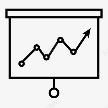 抽象图展示展示板图表折线图图标图标