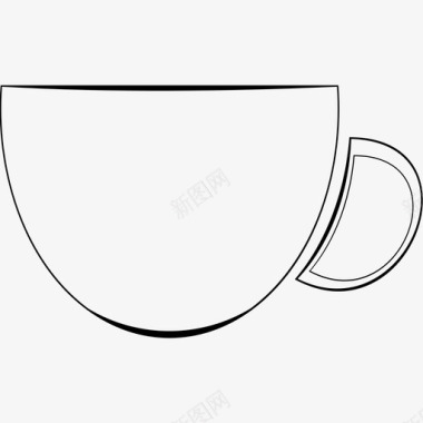 茶杯陶器餐具图标图标