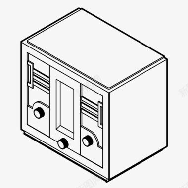复古素材收音机音乐调谐器电台图标图标