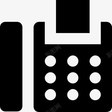 传真机固定电话办公用品图标图标