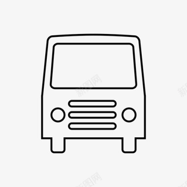 公共环境设计公共汽车机场长途汽车图标图标