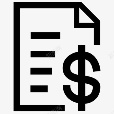 收据预算会计帐单图标图标