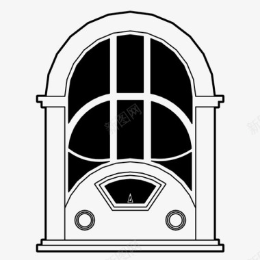 电台收音机音乐调谐器电台图标图标
