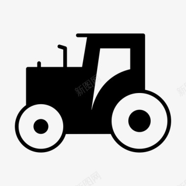 拖拉机农用拖拉机农业图标图标