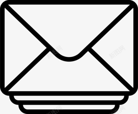 堆叠信封信件邮件图标图标
