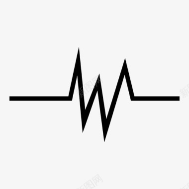 心形心电图脉搏信号分析心电图图标图标