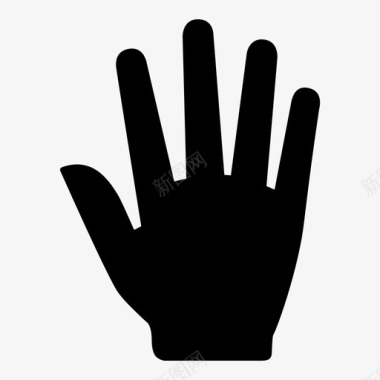 手背手指五图标图标